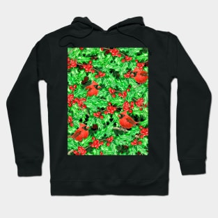 Cardinals and holly berry Hoodie